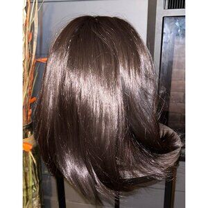 NEW Soft Black Straight Hair Bob Wig with Cap